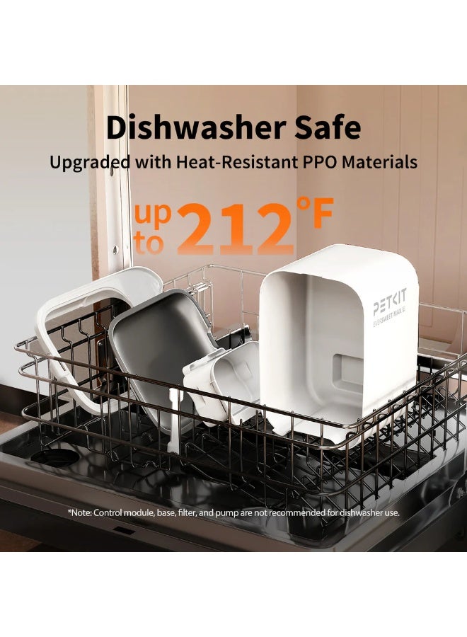 نافورة مياه أوتوماتيكية للحيوانات الأليفة من إيفرسويت ماكس الإصدار الثاني "لاسلكية" - سعة ثلاثة لترات - Image 4